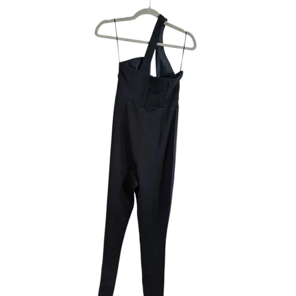 Women's superdown Black One Shoulder Jumpsuit S - Picture 9 of 9